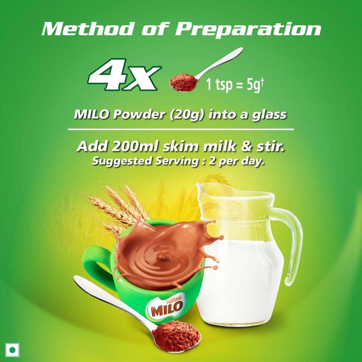 MILO Nestle Activ-Go Powder Health Drink- (Chocolate Flavour) Pouch, 400 G  Amazon.in Grocery & Gourmet Foods - Image 13