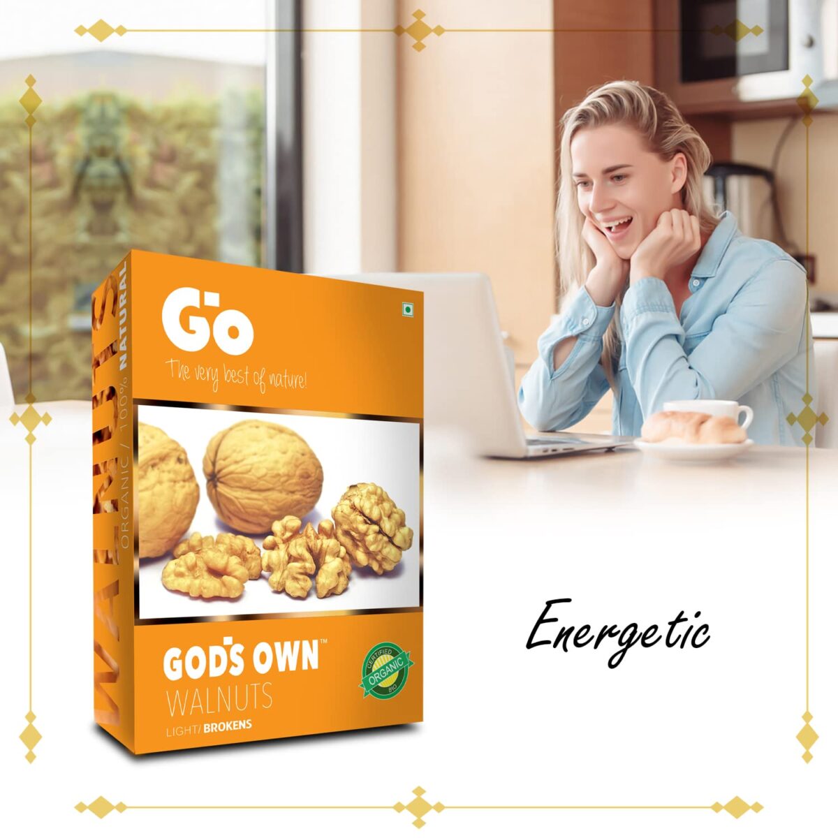 Go Organic Walnut Kernel (Broken Light) 250g| Walnuts Dry Fruits | Organic Walnuts | Kashmiri Walnuts Kernels for Snacking & Baking  Amazon.in Grocery & Gourmet Foods - Image 12