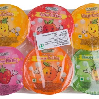 COCON Pudding 6CUP 480G, Multicolor, 480 g (Pack of 1)