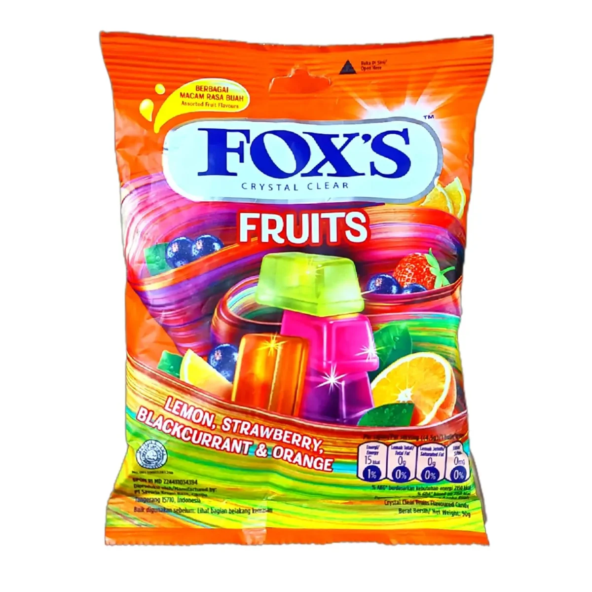 Fox's Crystal Clear Fruits Candy 90g (90Gms- Pack of 2) & Fox's Crystal Clear Berries Candy (90Gms- Pack of 2) - Image 2